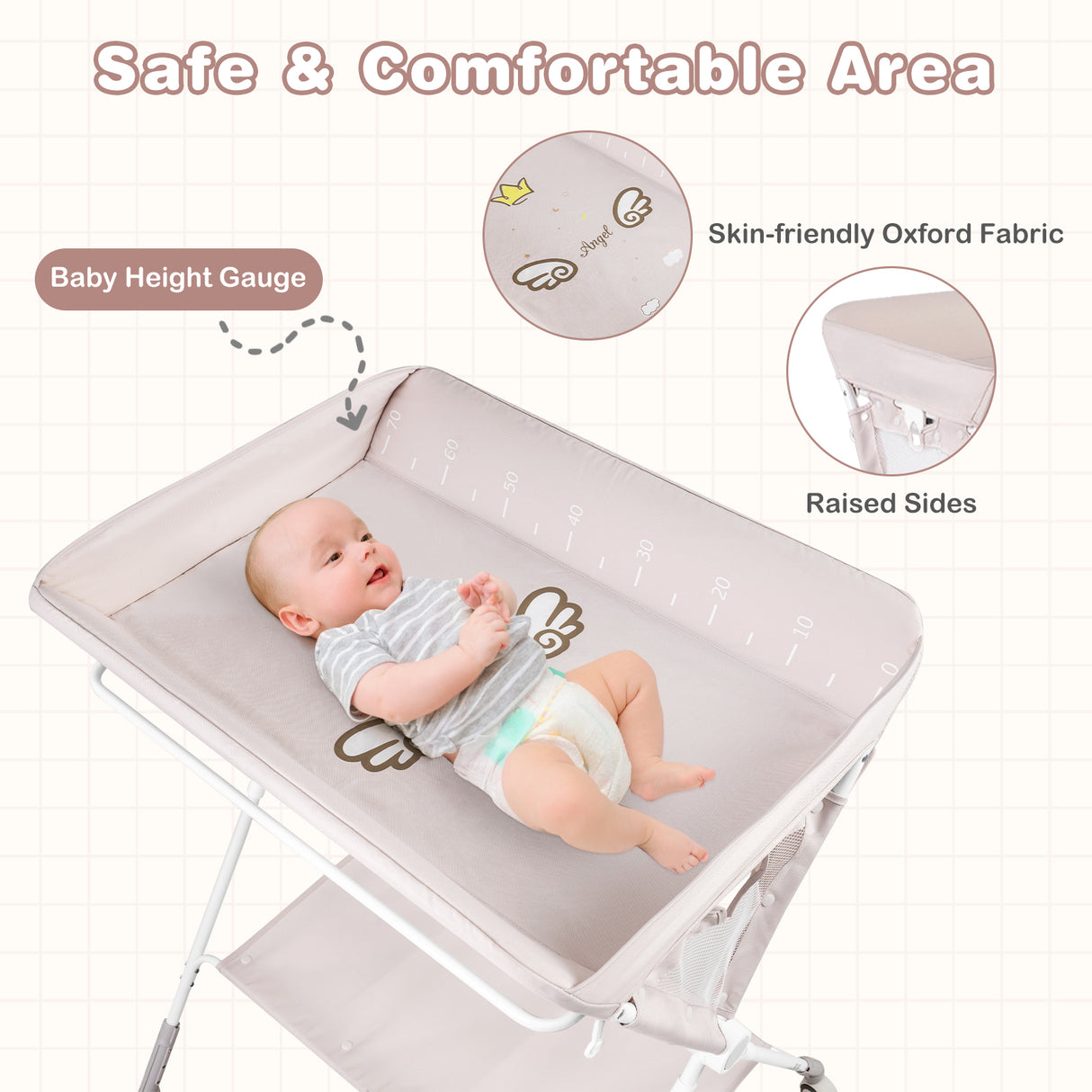 BABY JOY Foldable Baby Changing Table
