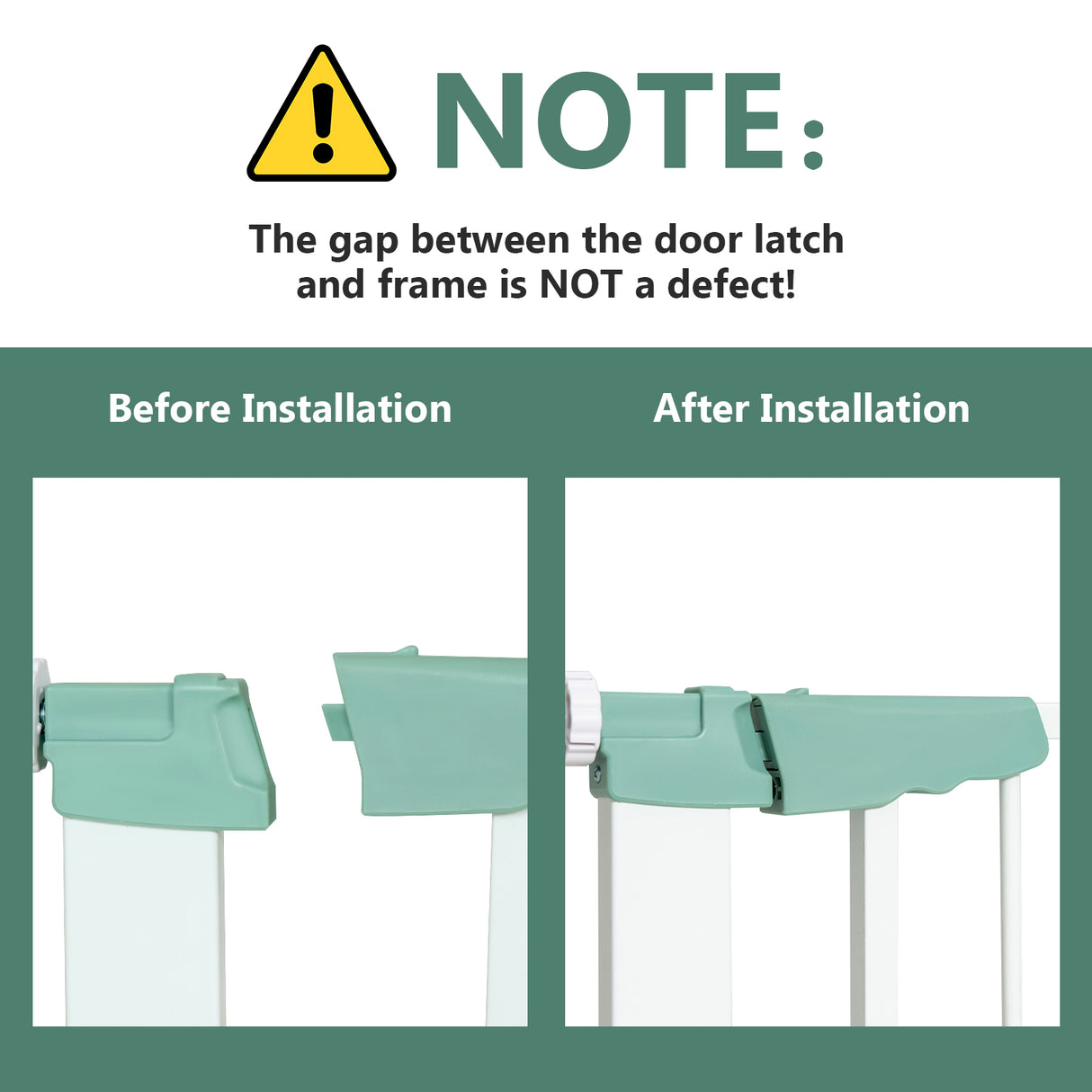 BABY JOY Baby Gate 76-132 cm, Auto Close Safety Banister for Kids and Pets