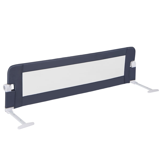 152 x 42 cm Swing Down Baby Bed Guard Rail, Grey - Baby Joy