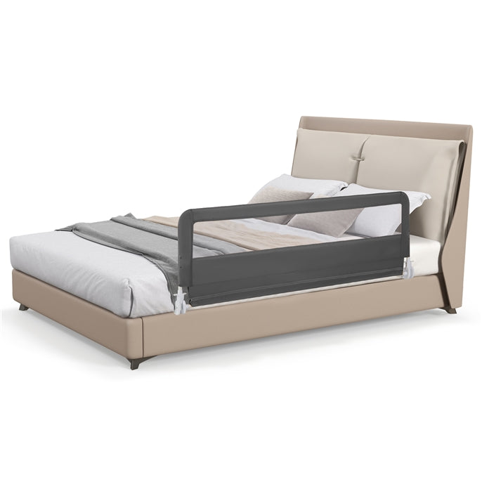 150 x 55 cm Bed Rail Guard for Toddlers, Grey - BABY JOY