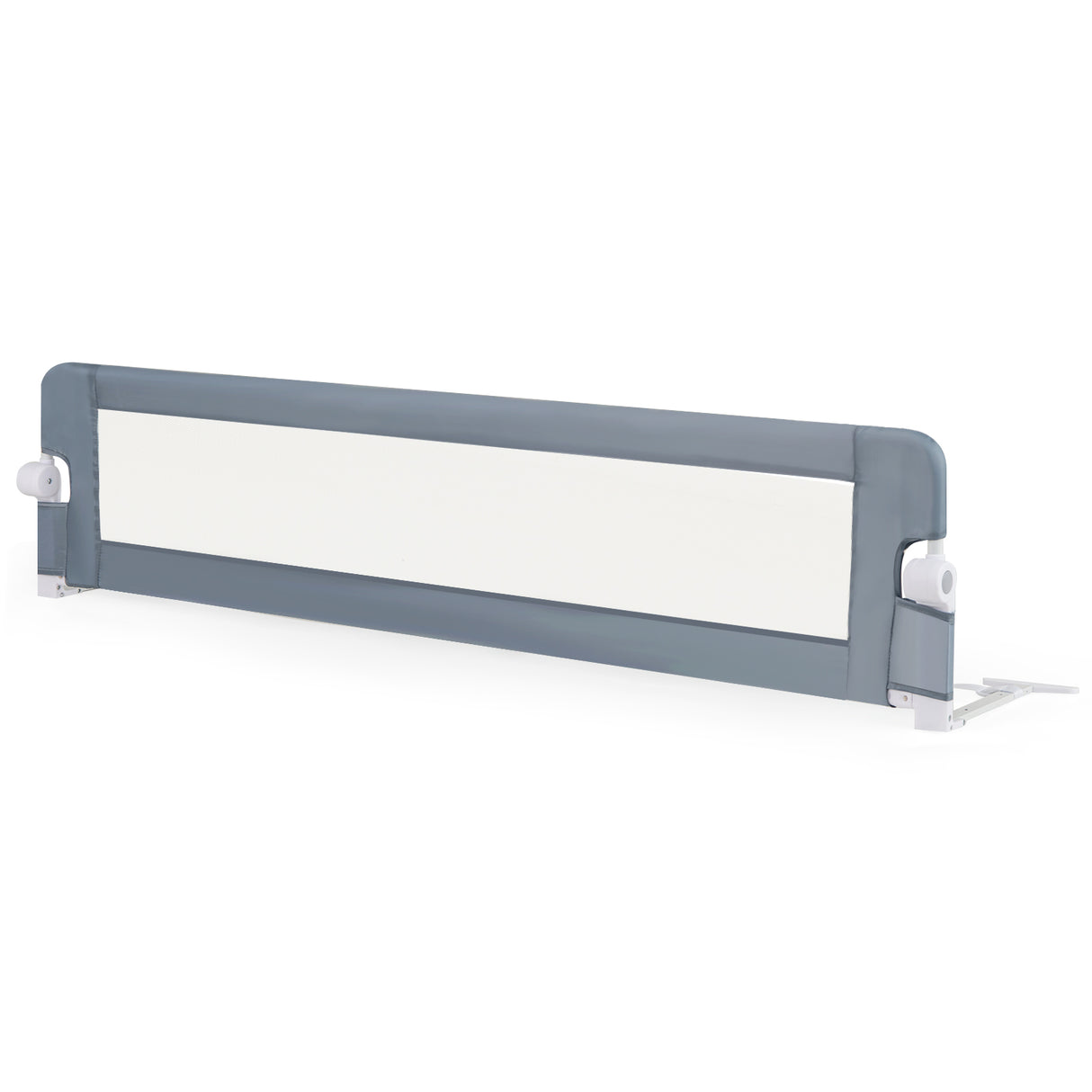 180 x 42 cm Foldable Bed Rail for Toddlers, Swing Down Baby Bed Guard Rail