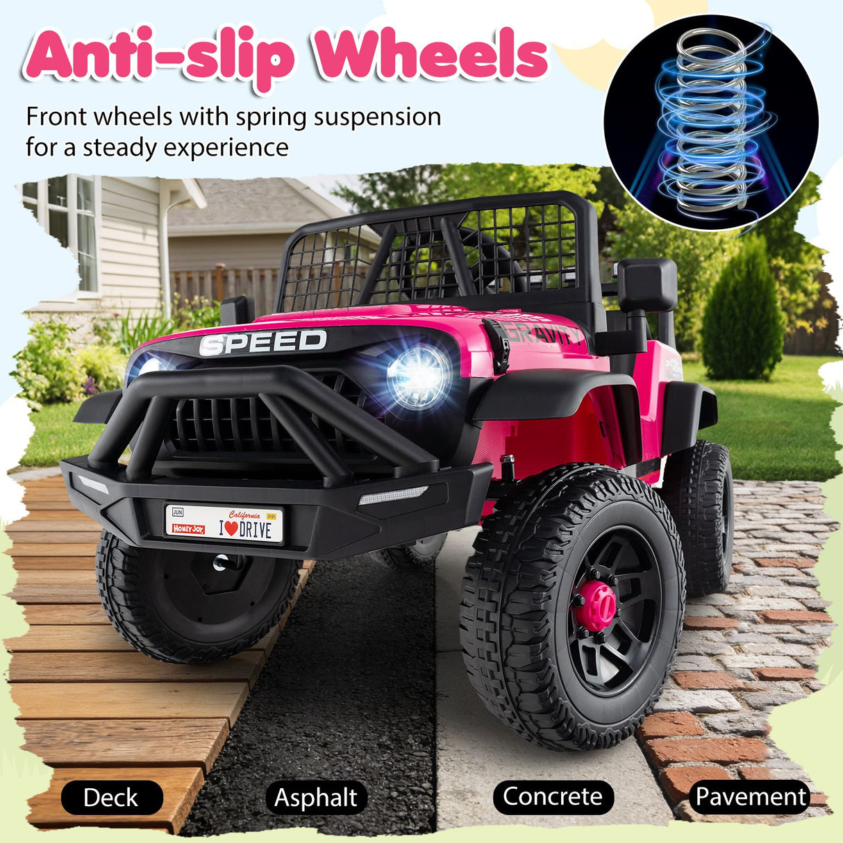 24V Battery Powered Electric Vehicle with Parent Remote Control