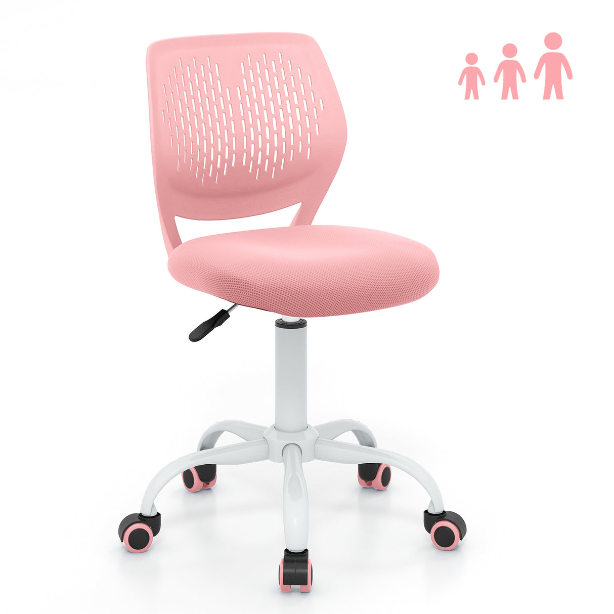 BABY JOY Height-Adjustable Ergonomic Kids Desk Chair, Kids Mesh Computer Chair