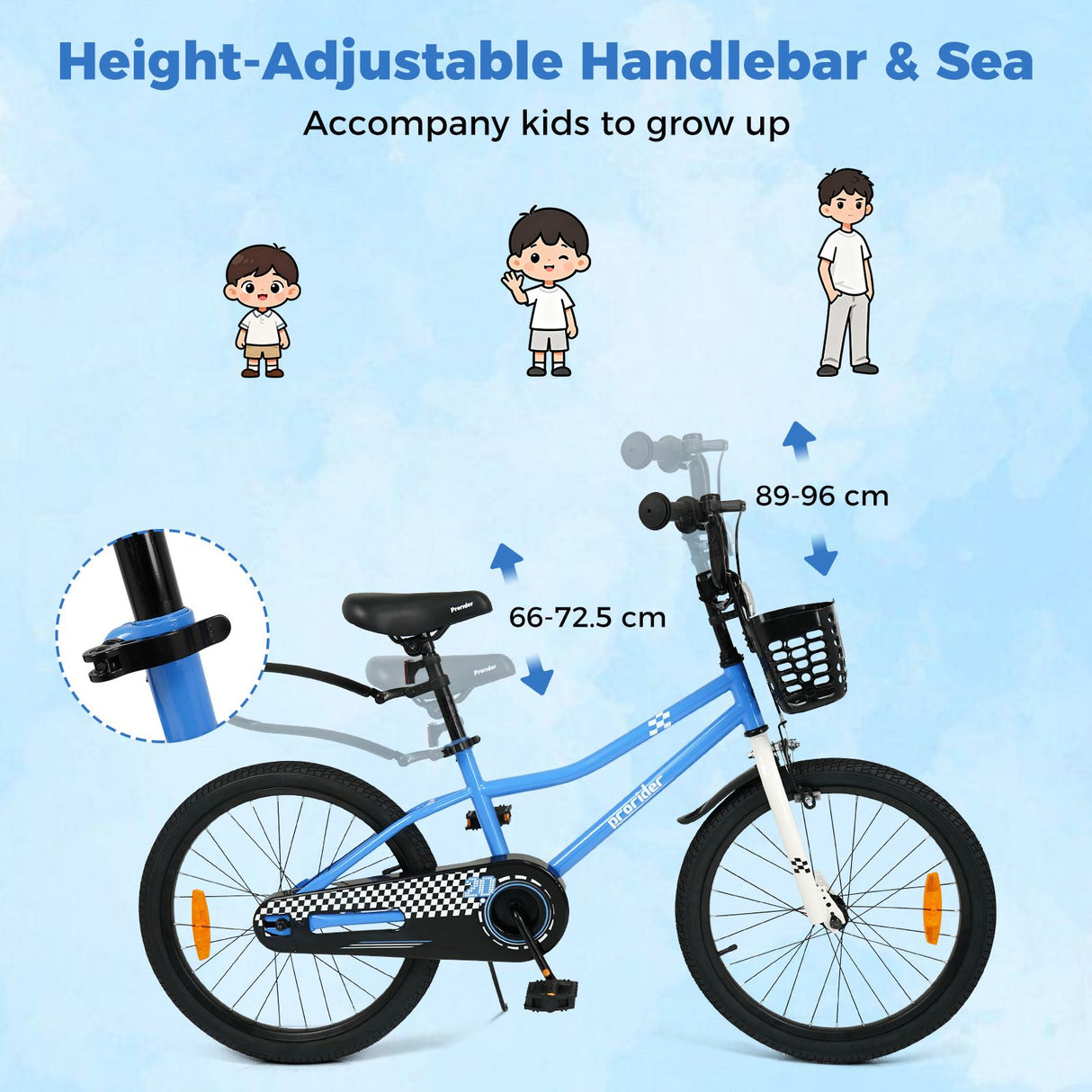 Children Training Bicycle with Handbrake and Coaster Brake
