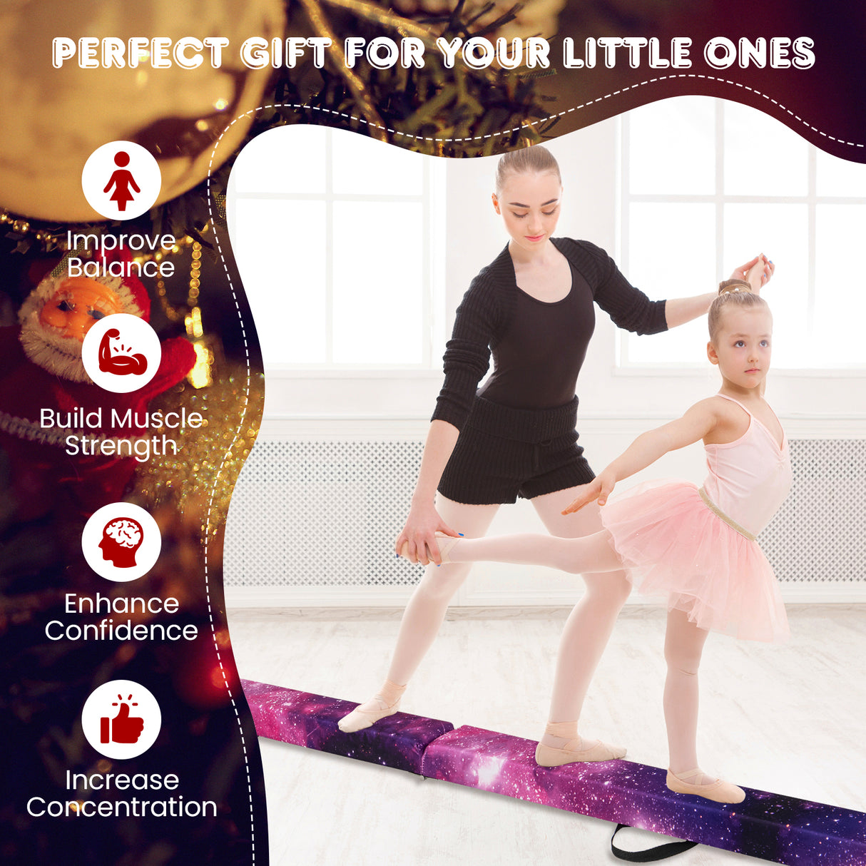 Folding Balance Beam, Portable Gymnastic Beam