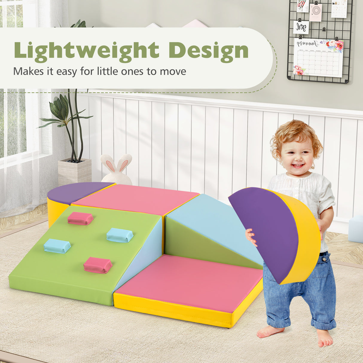 6-Piece Foam Climbing Blocks - Baby Joy