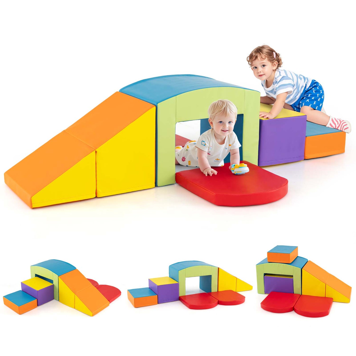 6 PCS Foam Climbing Blocks - Baby Joy