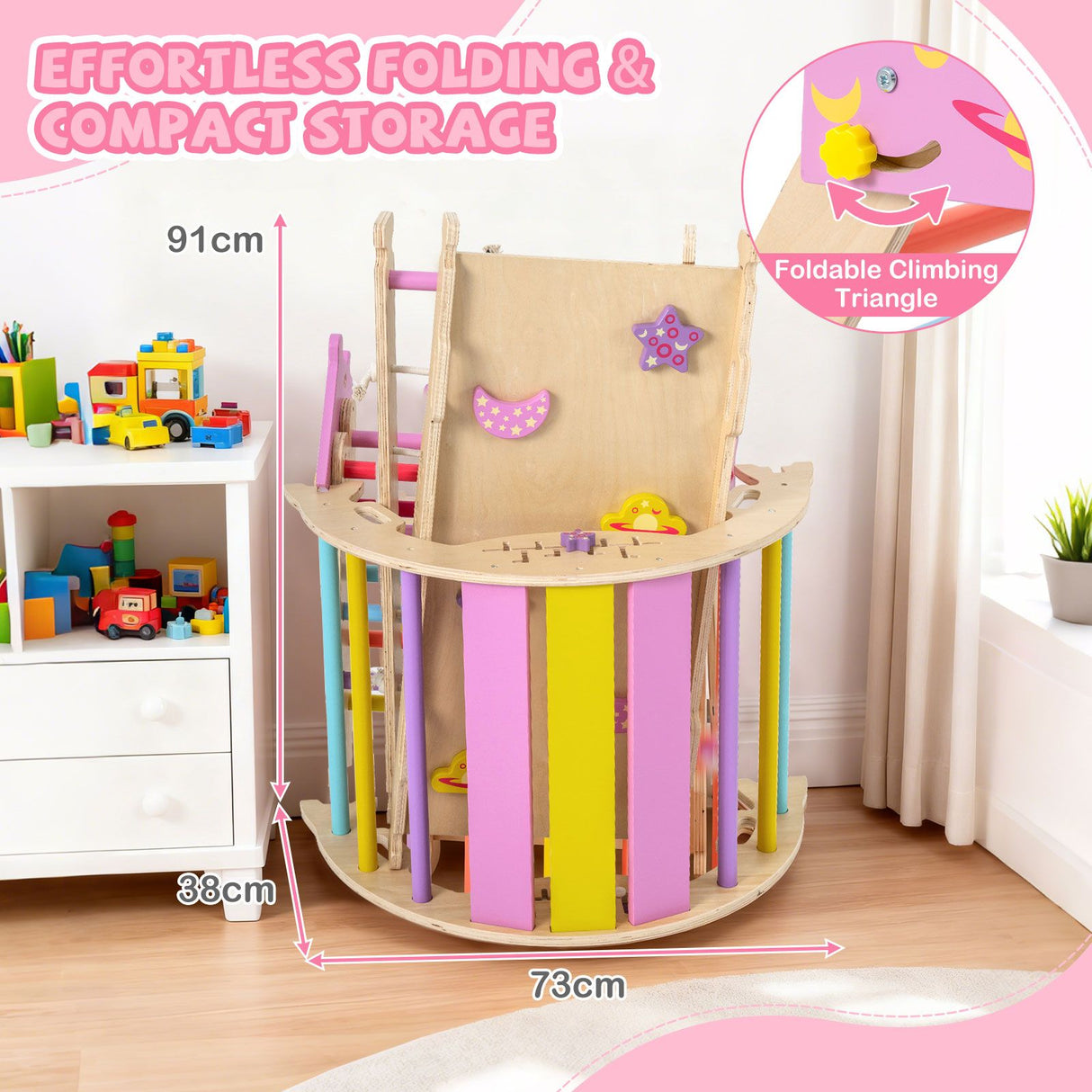 9-in-1 Foldable Baby Climbing Toys with Climbing Rope Ladder