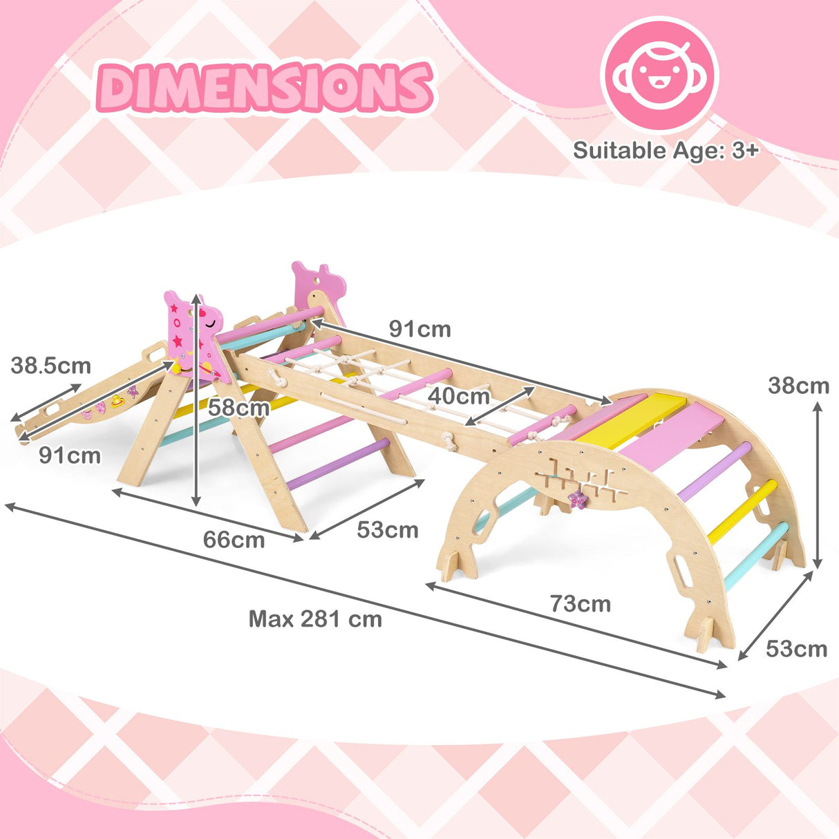 9-in-1 Foldable Baby Climbing Toys with Climbing Rope Ladder