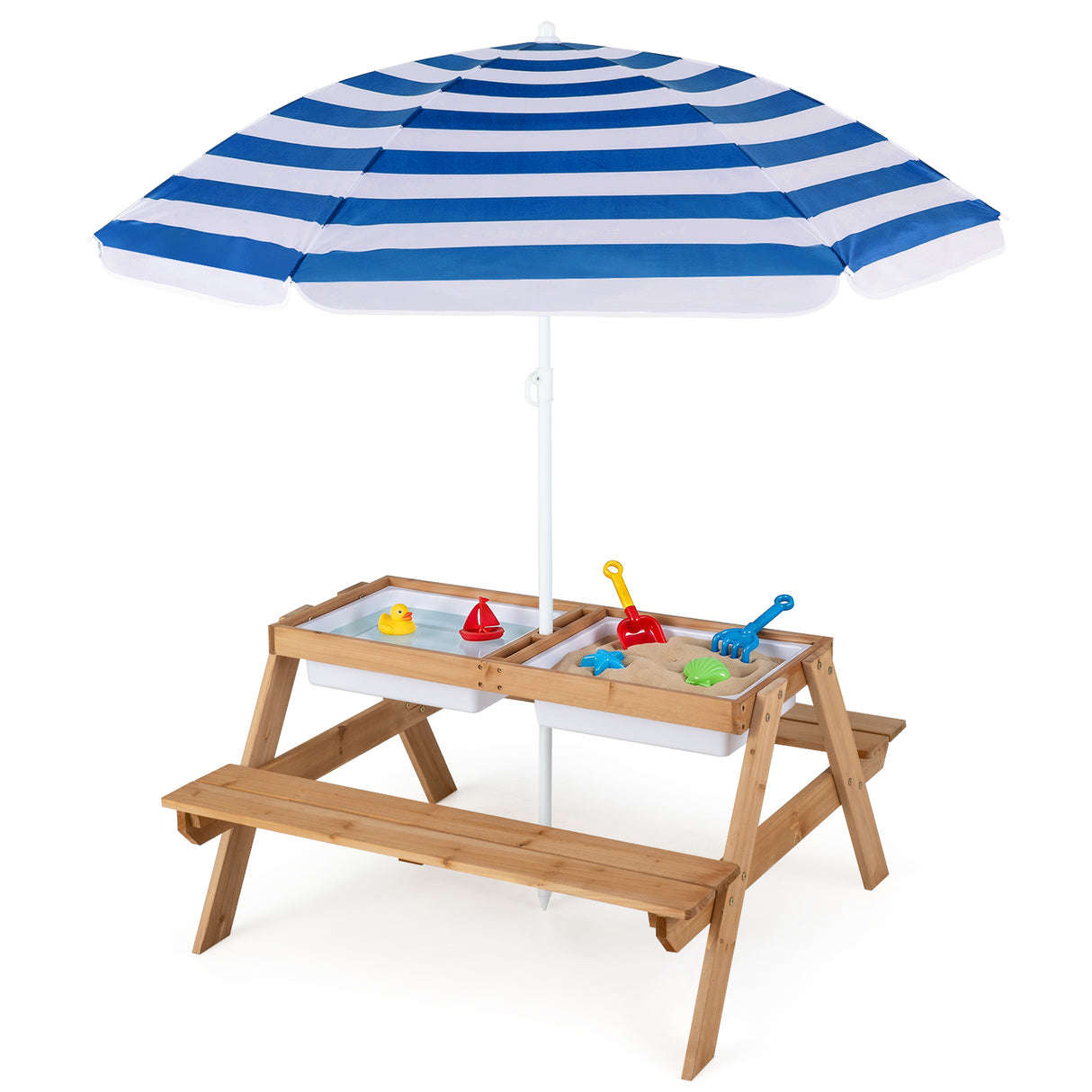 HONEY JOY 3-in-1 Kids Picnic Table Set