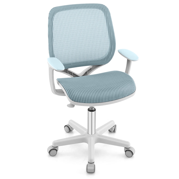 Ergonomic Children Study Computer Chair, Mesh Swivel Task Student Chair 6-15 Years for Home School Office