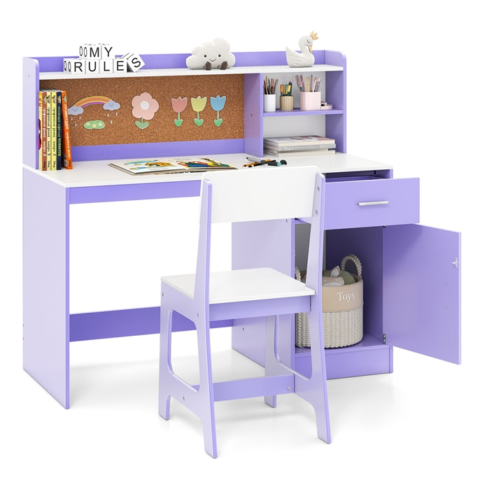 Kids Study Desk and Chair Set