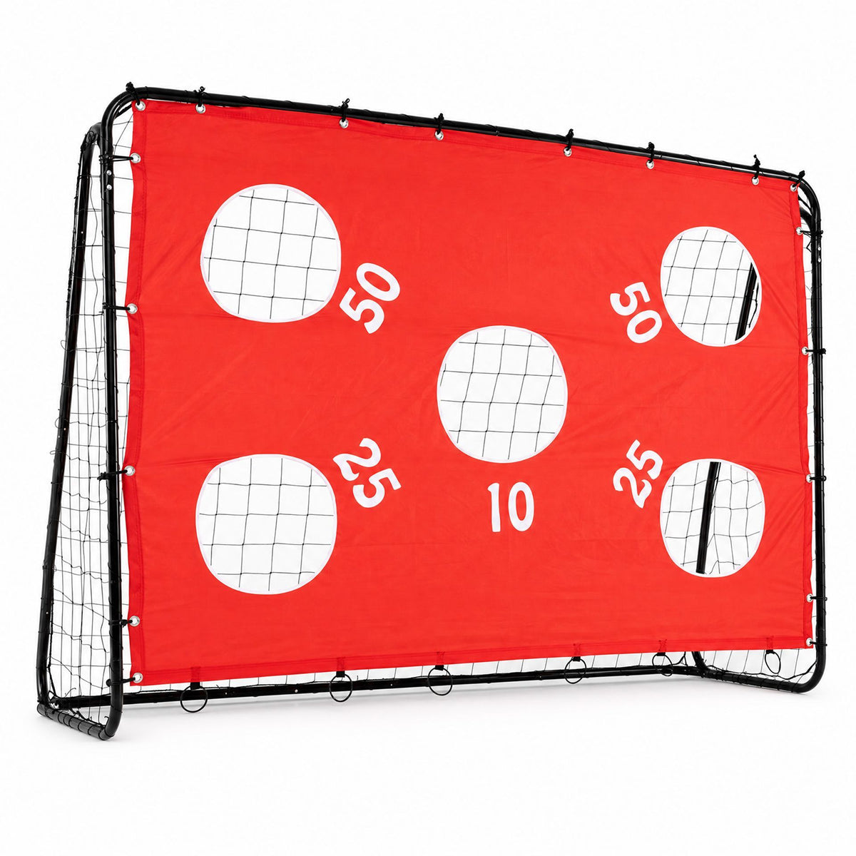 Kids Soccer Goal with Red Removable Target Cloth with Metal Frame