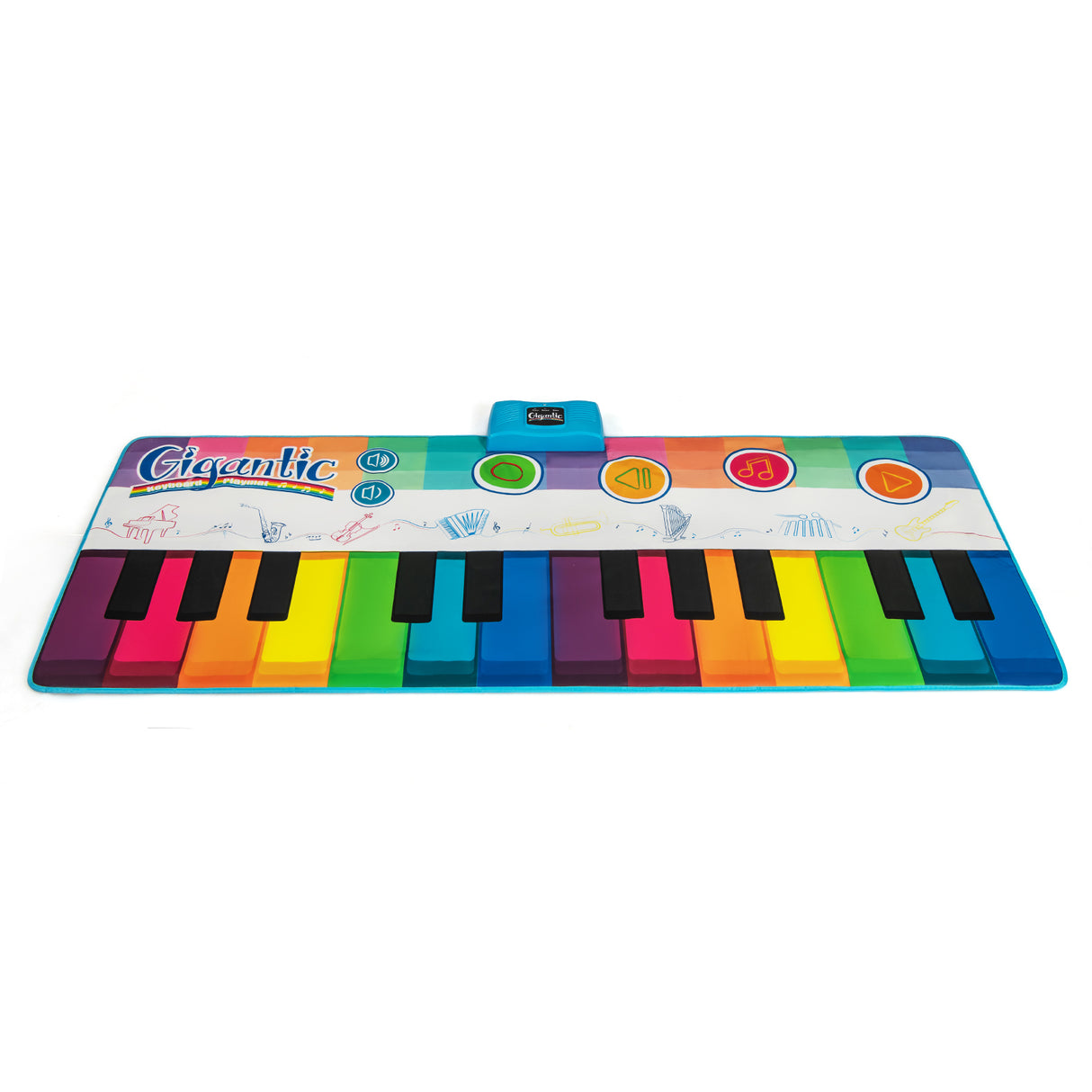 Floor Piano Dance Mat for Kids, Musical Playmat with 8 Instrument Sounds