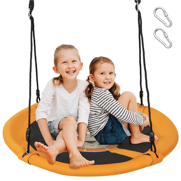 HONEY JOY 40”/100CM Saucer Tree Swing, Kids Flying Circle Swing Seat