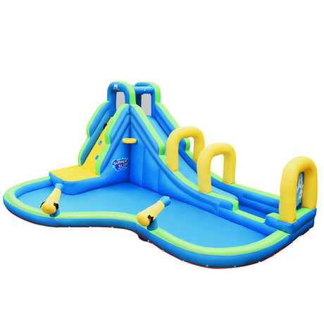 HONEY JOY Kids Inflatable Water Slide, 5 in 1 Giant Water Slide Bouncer Park