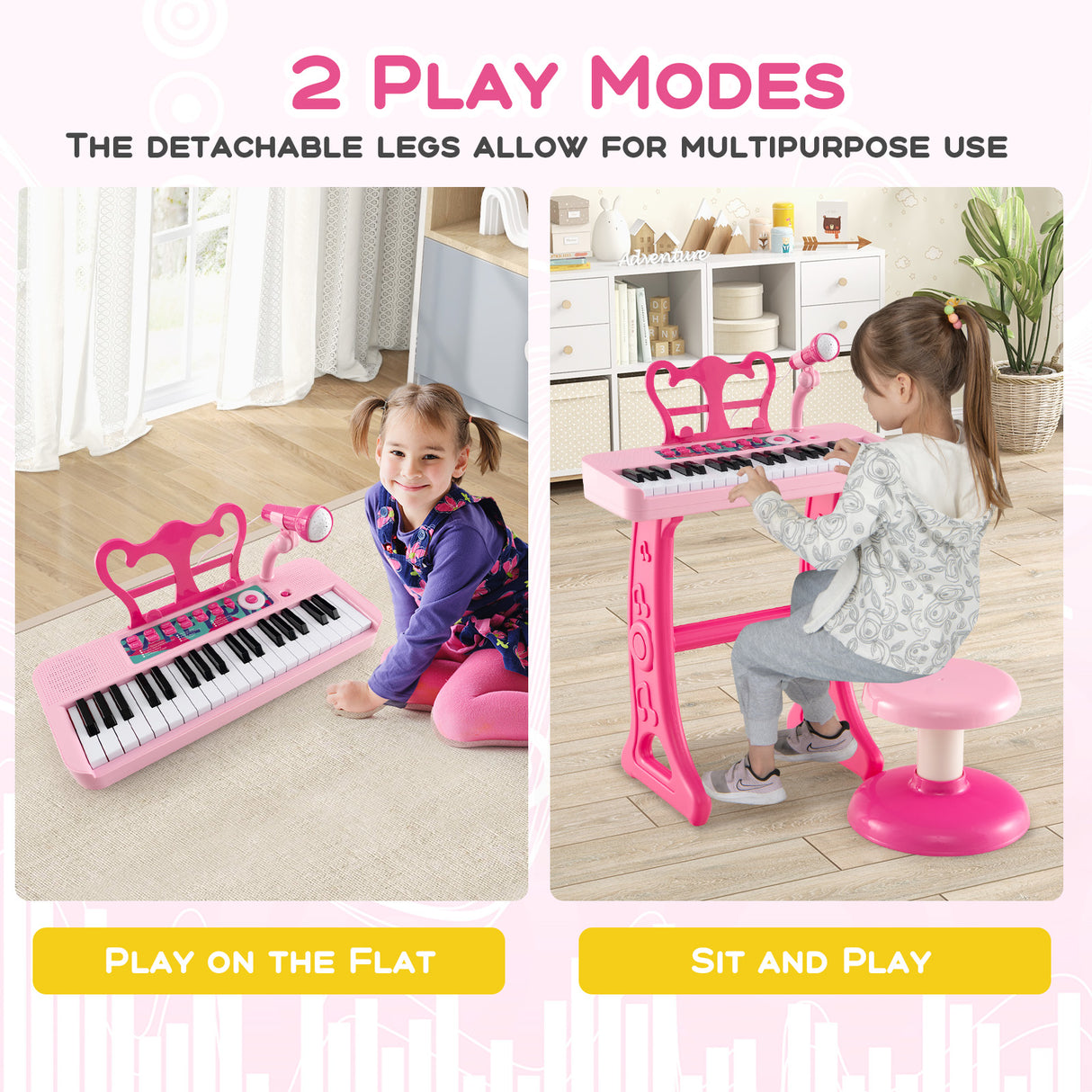 37 Keys Kids Piano Keyboard, Electronic Musical Instrument