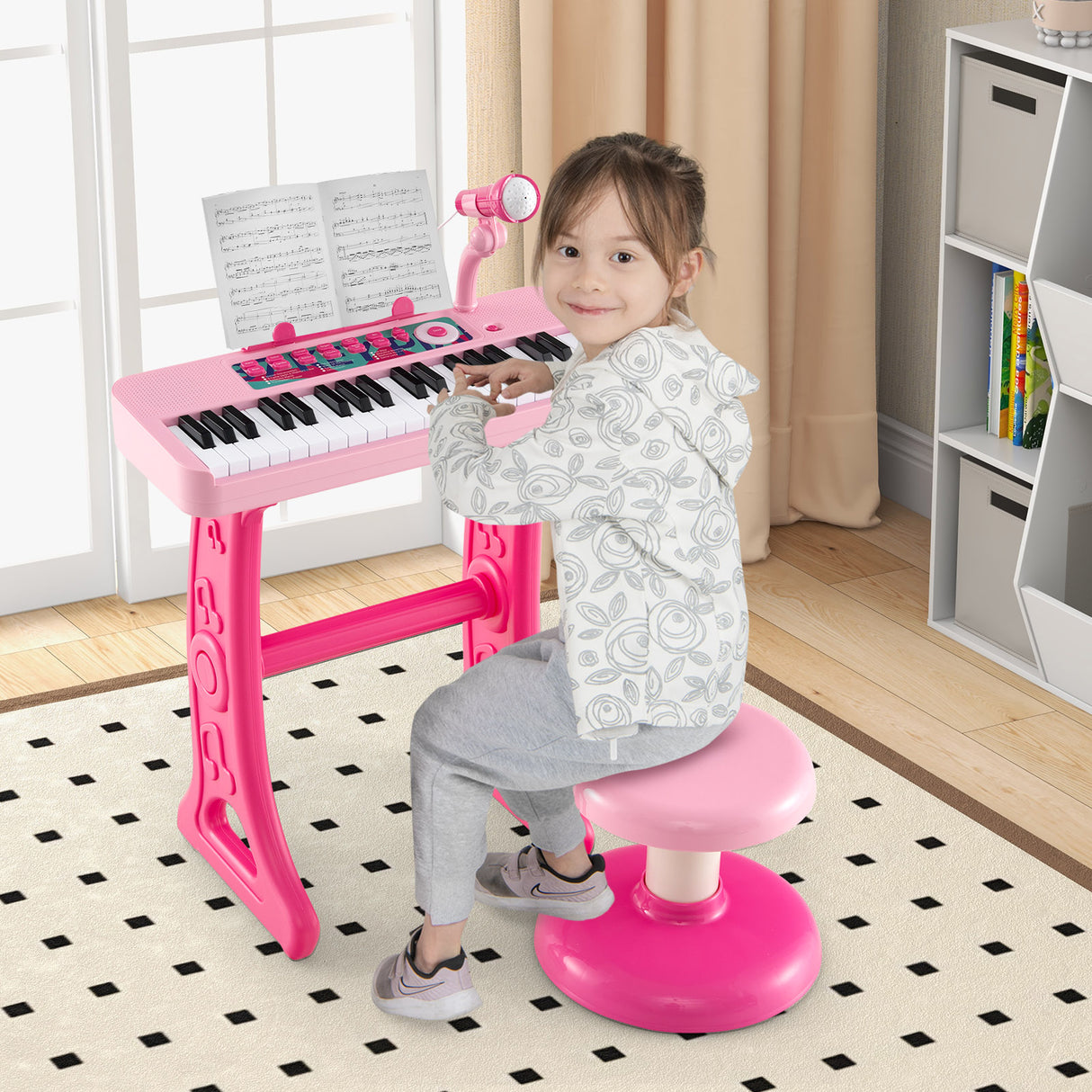 37 Keys Kids Piano Keyboard, Electronic Musical Instrument