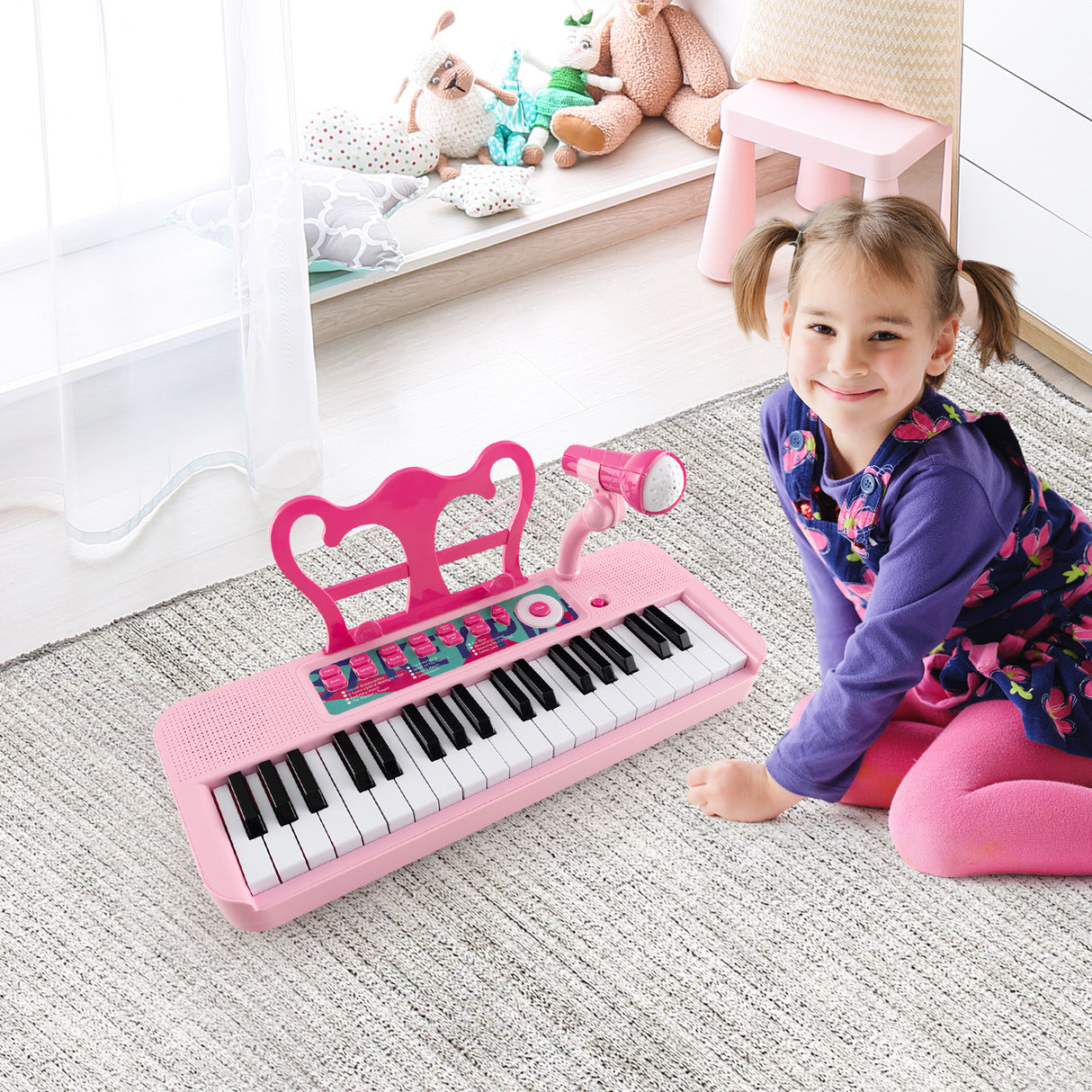 37 Keys Kids Piano Keyboard, Electronic Musical Instrument