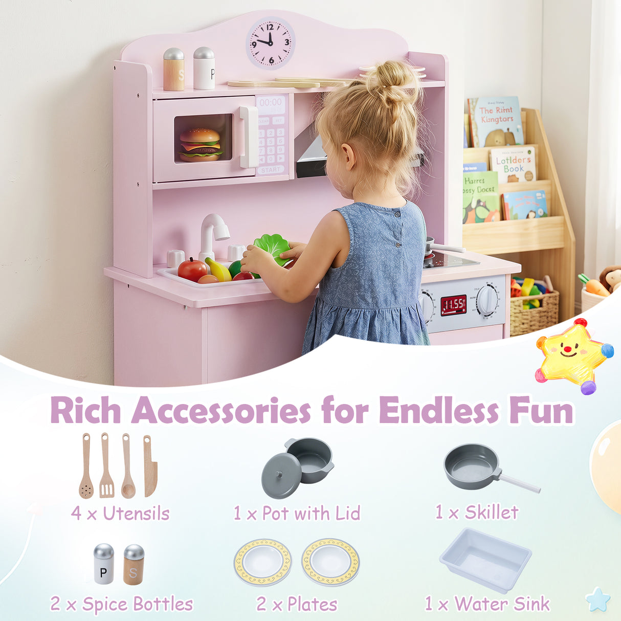 Toddler Chef Pretend Play Toy Set for Boys & Girls Age 3+