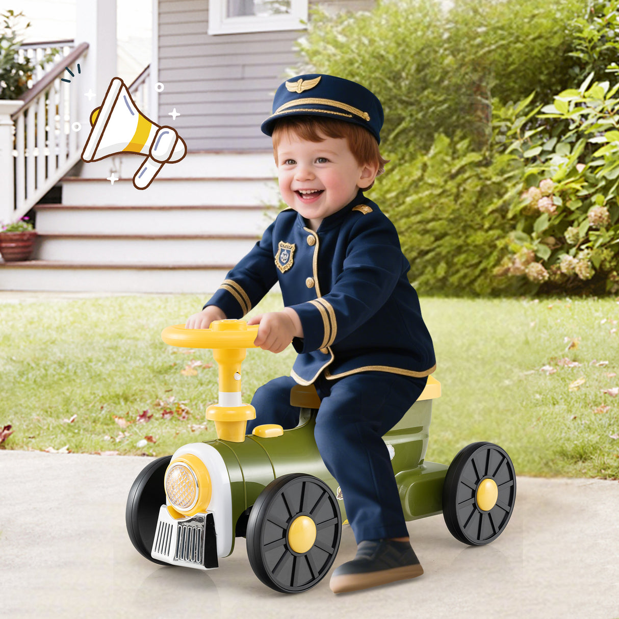 Ride on Push Car, Toddler Ride Racer for Boys Girls Aged 19-36 Months