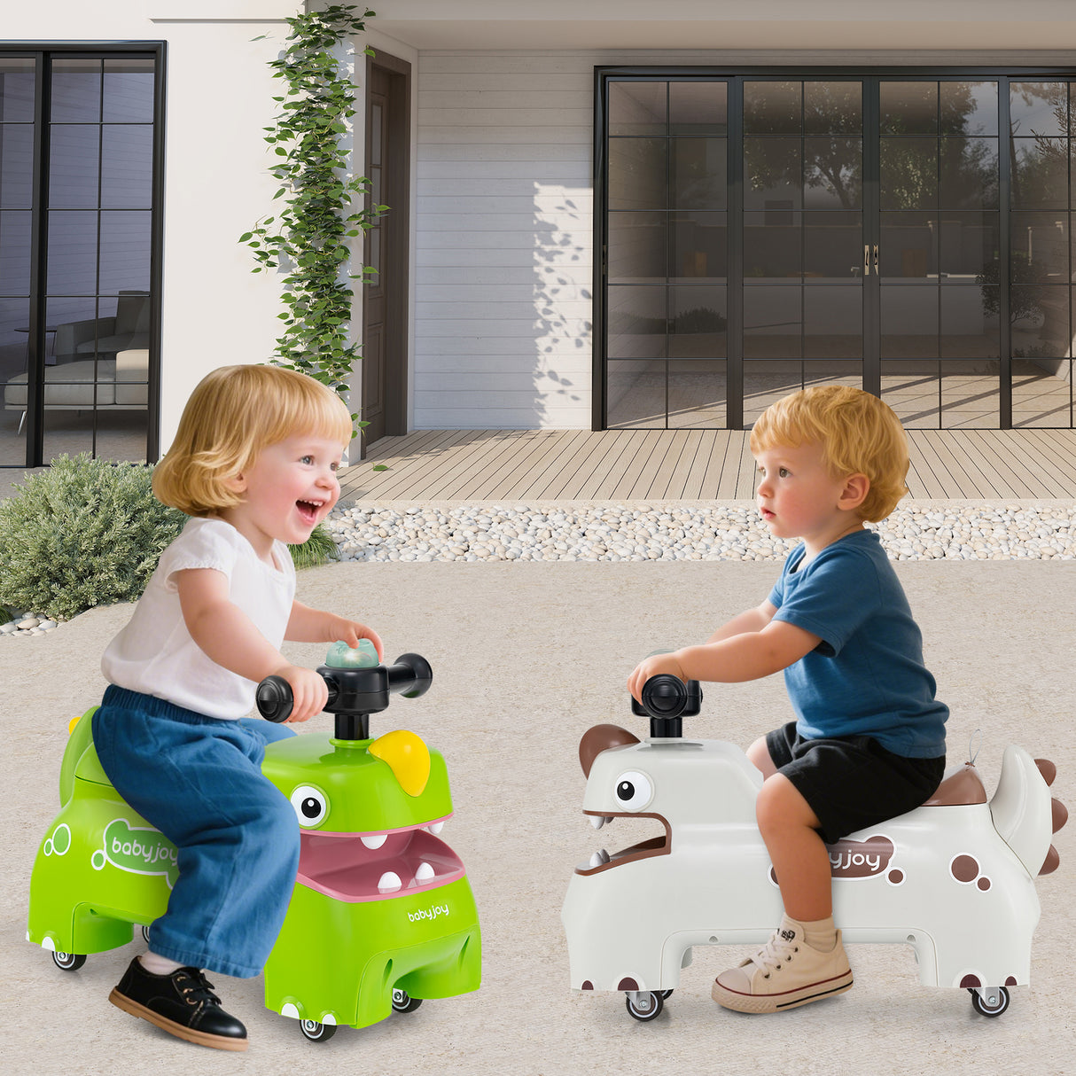 Toddler Ride on Toy, Sit to Stand Riding Racer, Gift for Boys & Girls 18+ Months Old