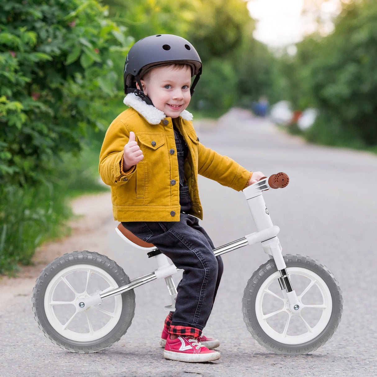 30 CM Balance Bike, 2 Wheels Children's Bicycle with Adjustable Seat