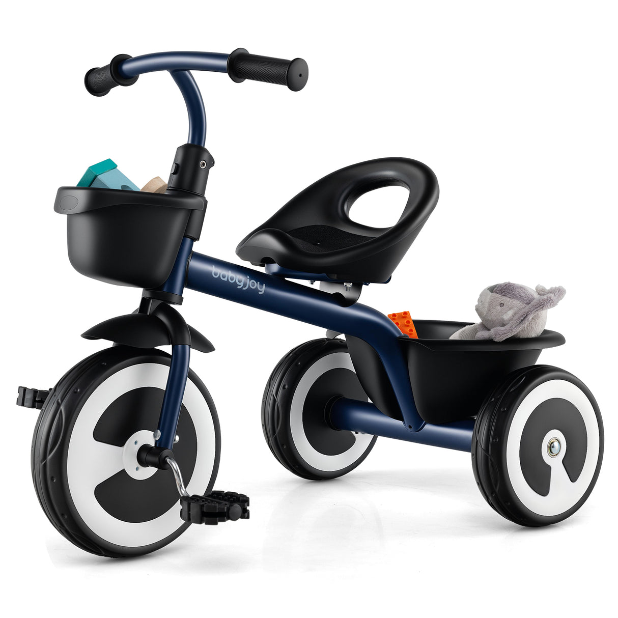 3-Wheel Toddler Bike with Heavy-Duty Carbon Steel Frame, Birthday Gift for Boys & Girls 1.5-5 Years Old
