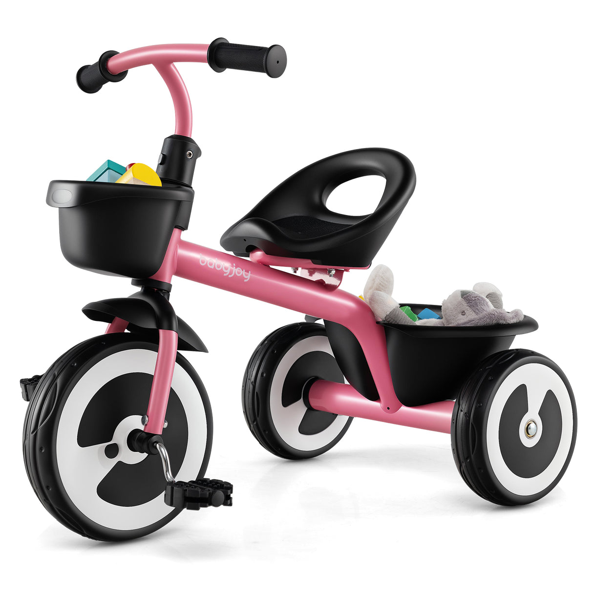 3-Wheel Toddler Bike with Heavy-Duty Carbon Steel Frame, Birthday Gift for Boys & Girls 1.5-5 Years Old