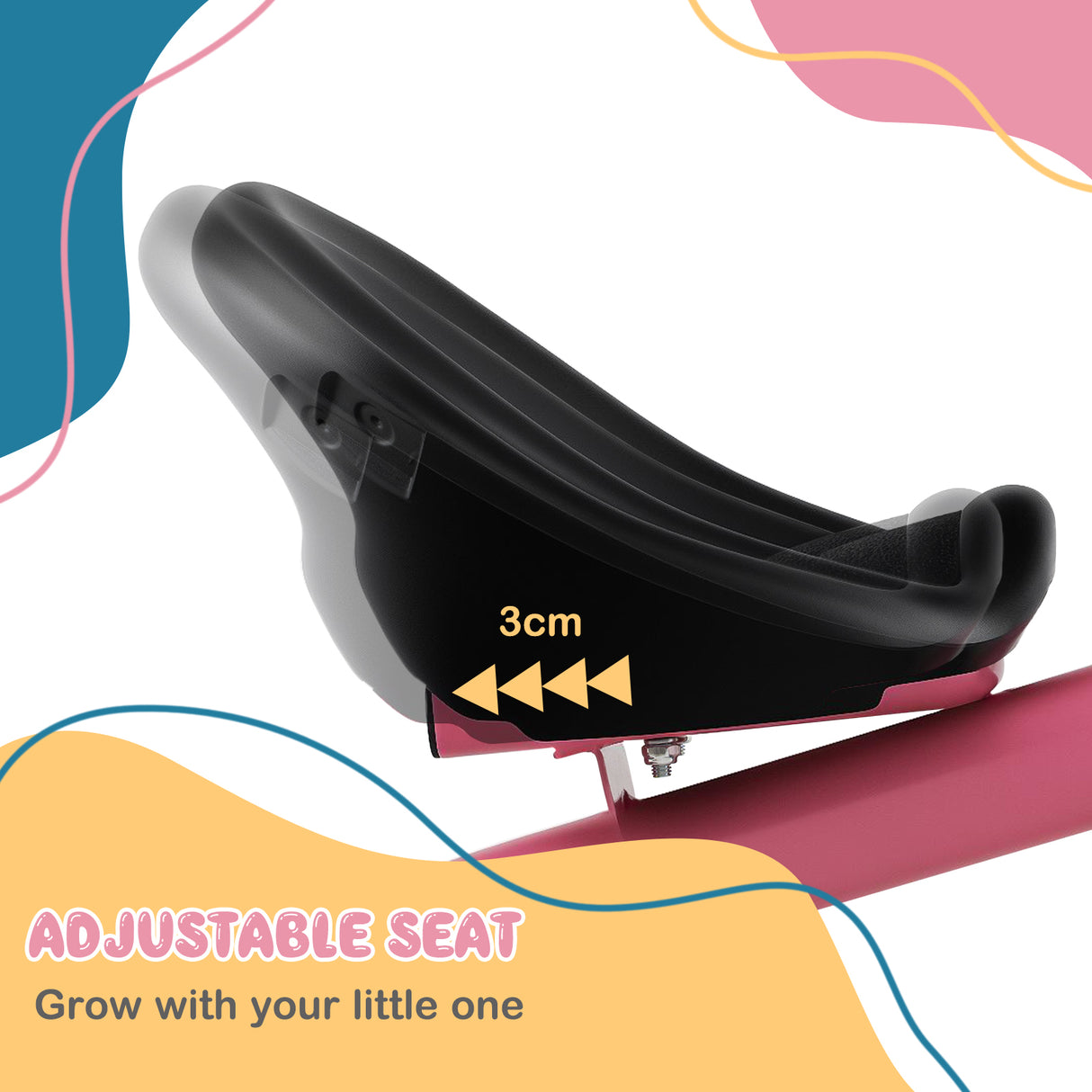 3-Wheel Toddler Bike with Heavy-Duty Carbon Steel Frame, Birthday Gift for Boys & Girls 1.5-5 Years Old