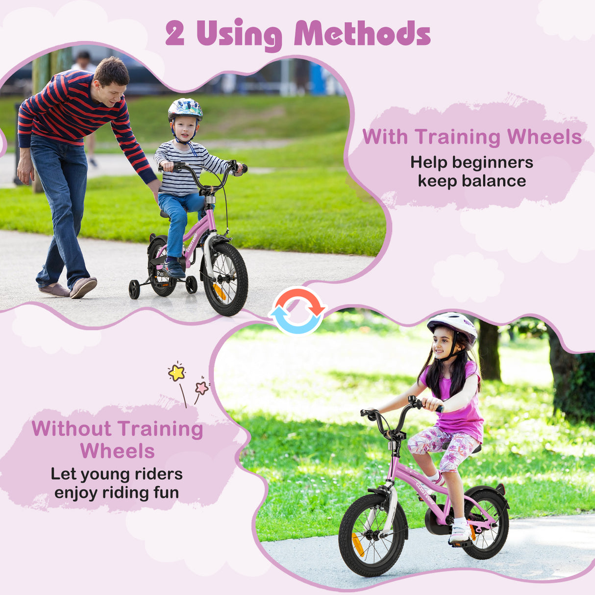 Baby Joy 30/36/40/45 cm Children Training Bicycle
