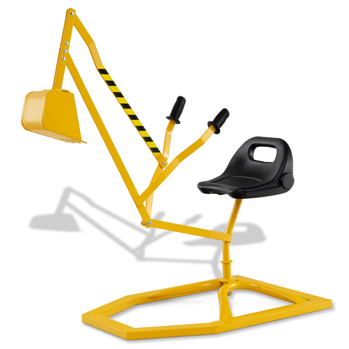 Sand Digger for Kids, Sandbox Toy Digger with 2-Handed Controls & Flexible Shovel