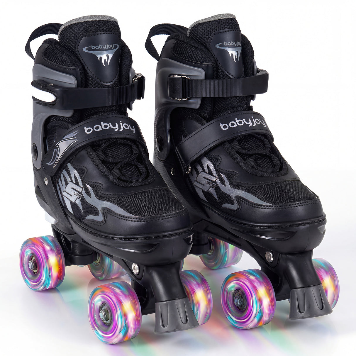Kids Roller Skates for Teens 4 Sizes Adjustable Quad Skates for Beginners