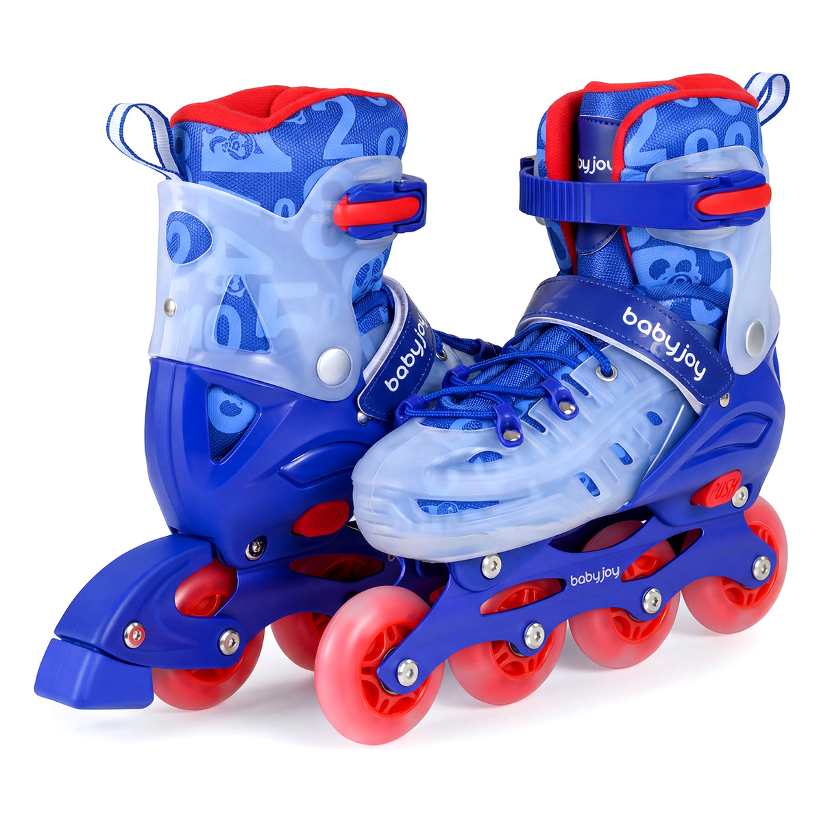 Kids Inline Skates with Light Up Wheels and Safety Protection for Beginners