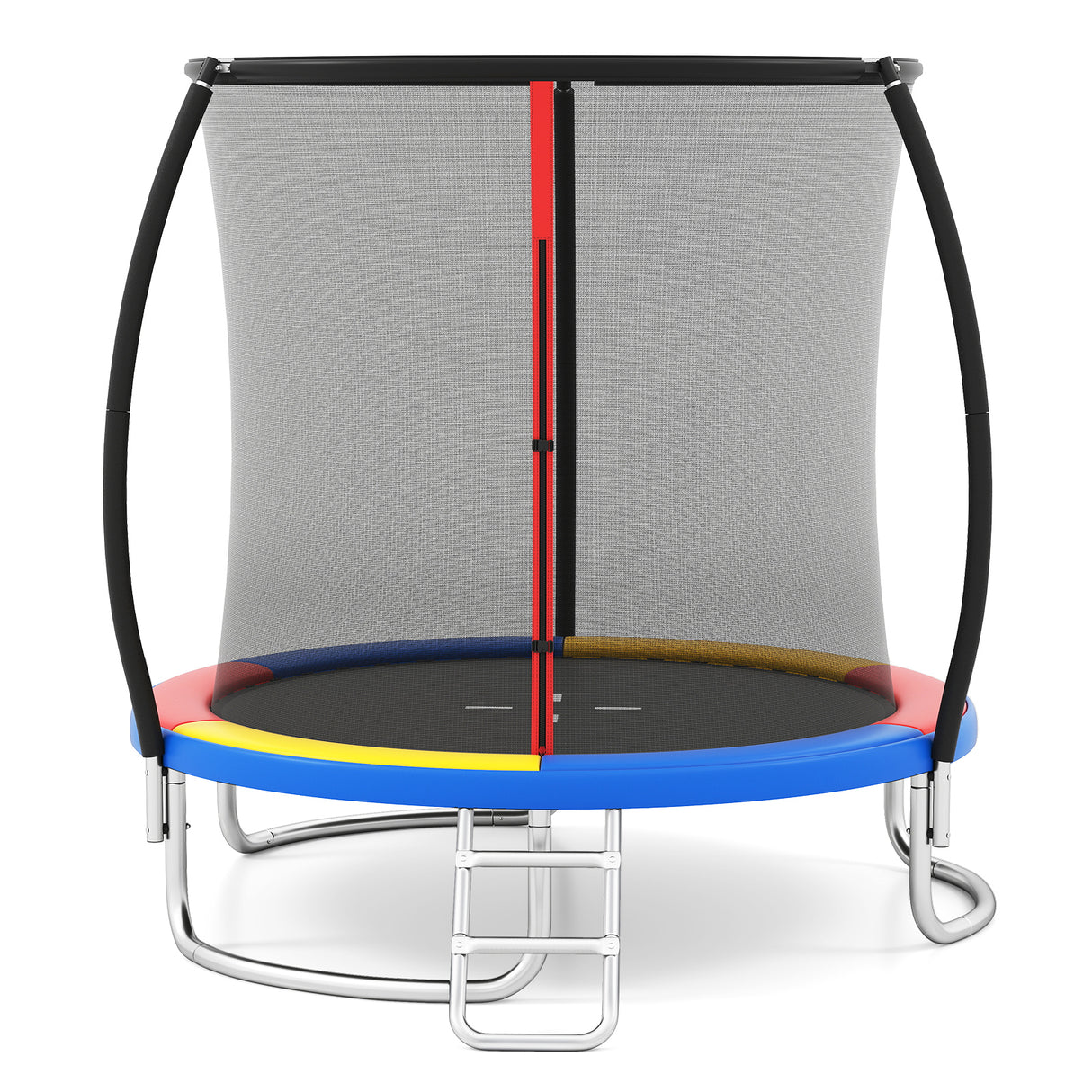 12FT 10FT 8FT Outdoor Trampoline, Heavy-Duty Recreational Trampoline with Safety Enclosure Net