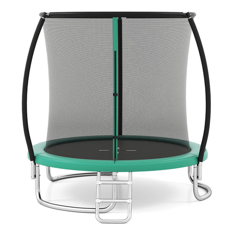 12FT 10FT 8FT Outdoor Trampoline, Heavy-Duty Recreational Trampoline with Safety Enclosure Net