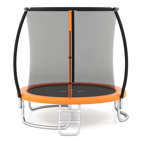 12FT 10FT 8FT Outdoor Trampoline, Heavy-Duty Recreational Trampoline with Safety Enclosure Net