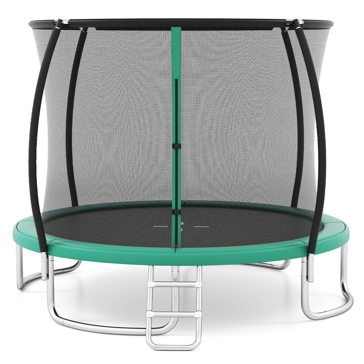12FT 10FT 8FT Outdoor Trampoline, Heavy-Duty Recreational Trampoline with Safety Enclosure Net