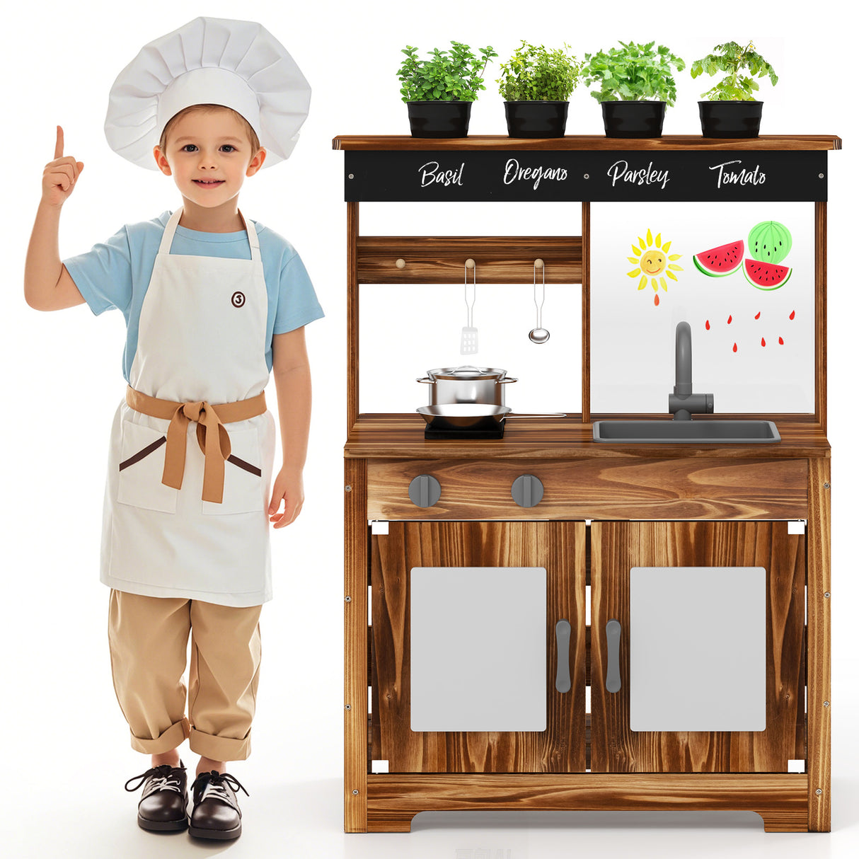 Outdoor Kitchen Playset for Kids 3+ Years Old