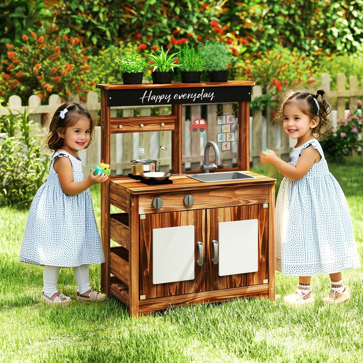 Outdoor Kitchen Playset for Kids 3+ Years Old