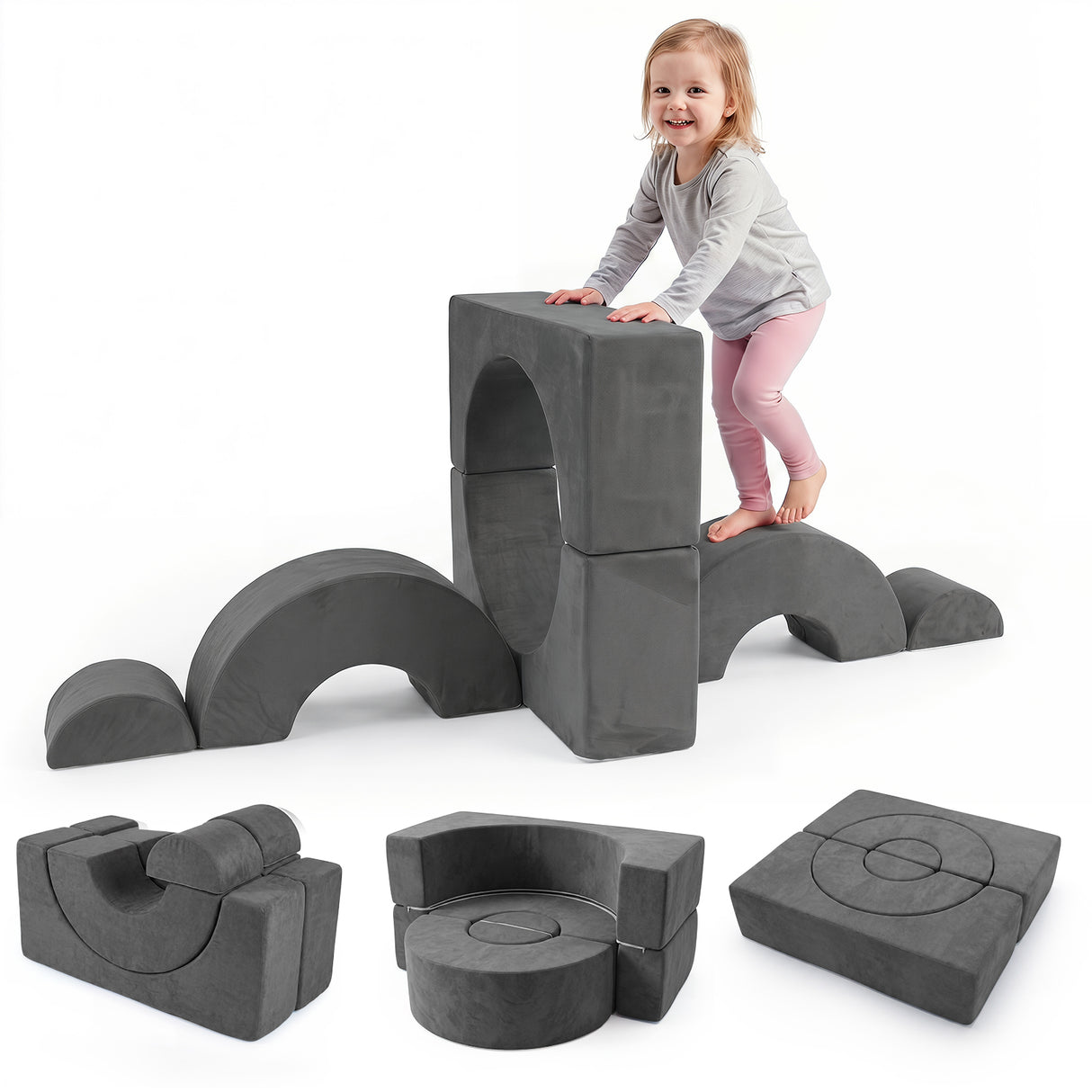Kids Crawl and Climb foam Play Set Foam Climbing Blocks for Toddlers