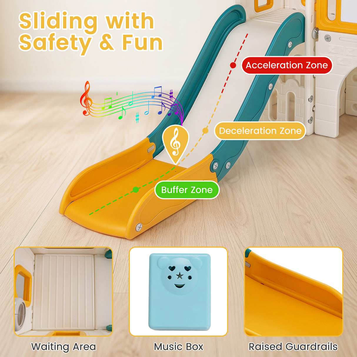 9 in 1 Toddler Slide Set, Kids Climber & Slide Playset for Boys & Girls Aged 3+ Years Old