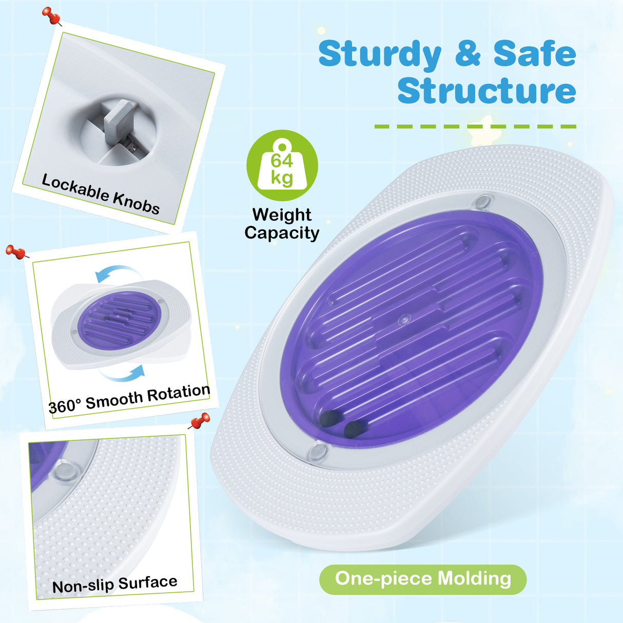 Balance Board for Kids with 3 Maze Discs & 2 Balls 2-in-1 Wobble Board for Sensory Training