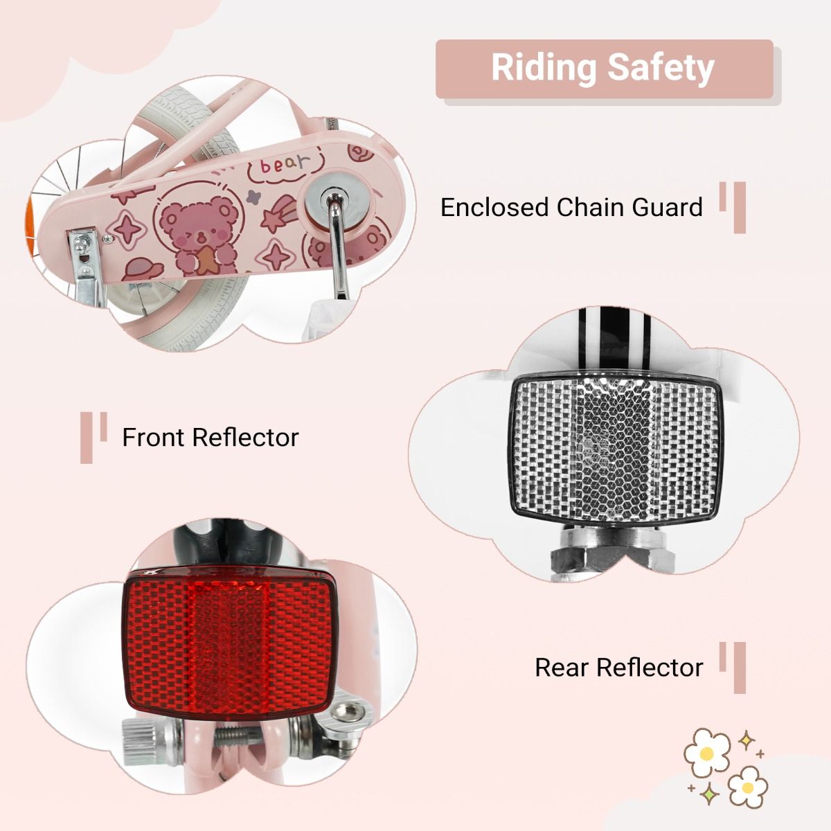 Children Training Bike with Adjustable Handlebar and Seat