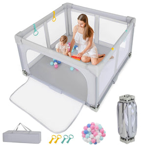 127*127 cm BPA-Free Foldable Toddlers Play Yard - Baby Joy