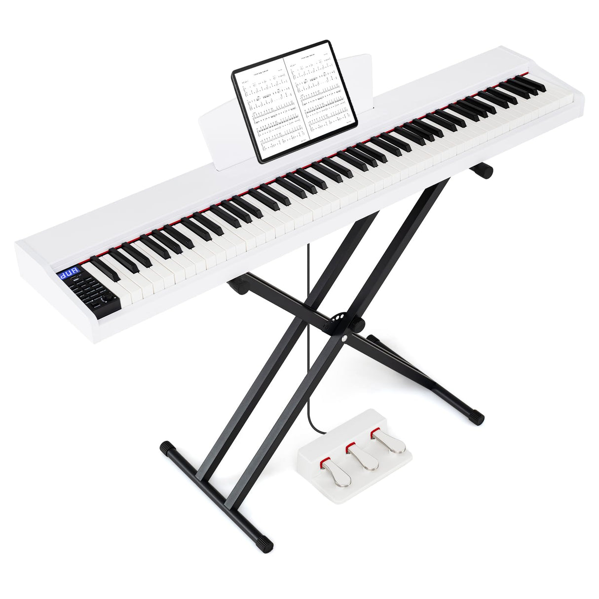 HONEY JOY 88-Key Portable Digital Piano Keyboard with Stand Electric Piano
