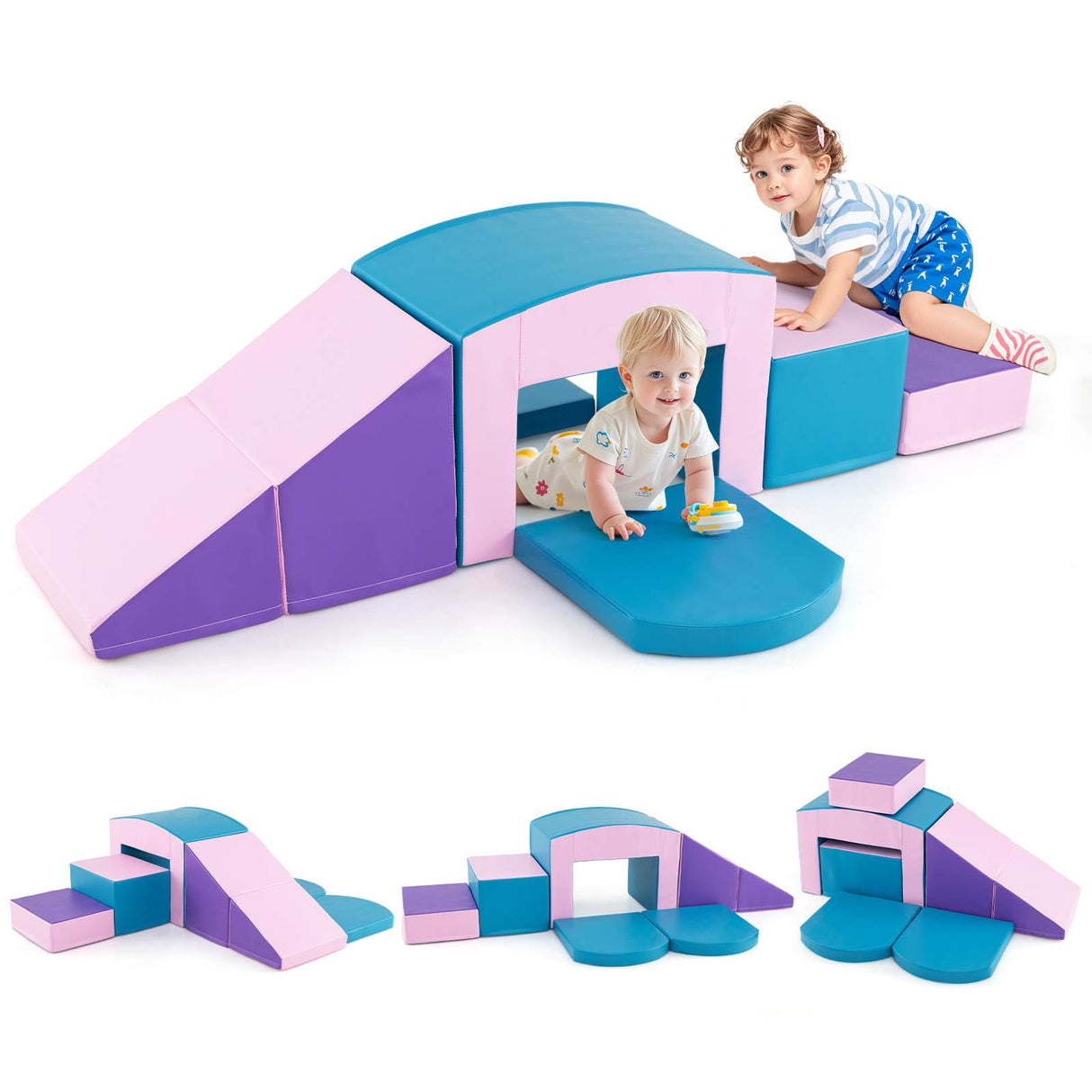 6 PCS Foam Climbing Blocks - Baby Joy