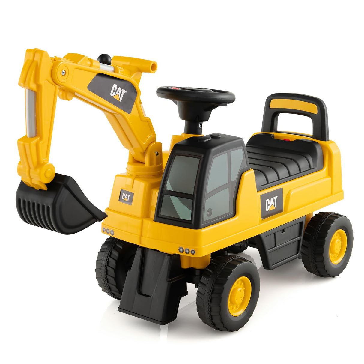 HONEY JOY Kid's Rid-On Digger, Functional Excavator Toy