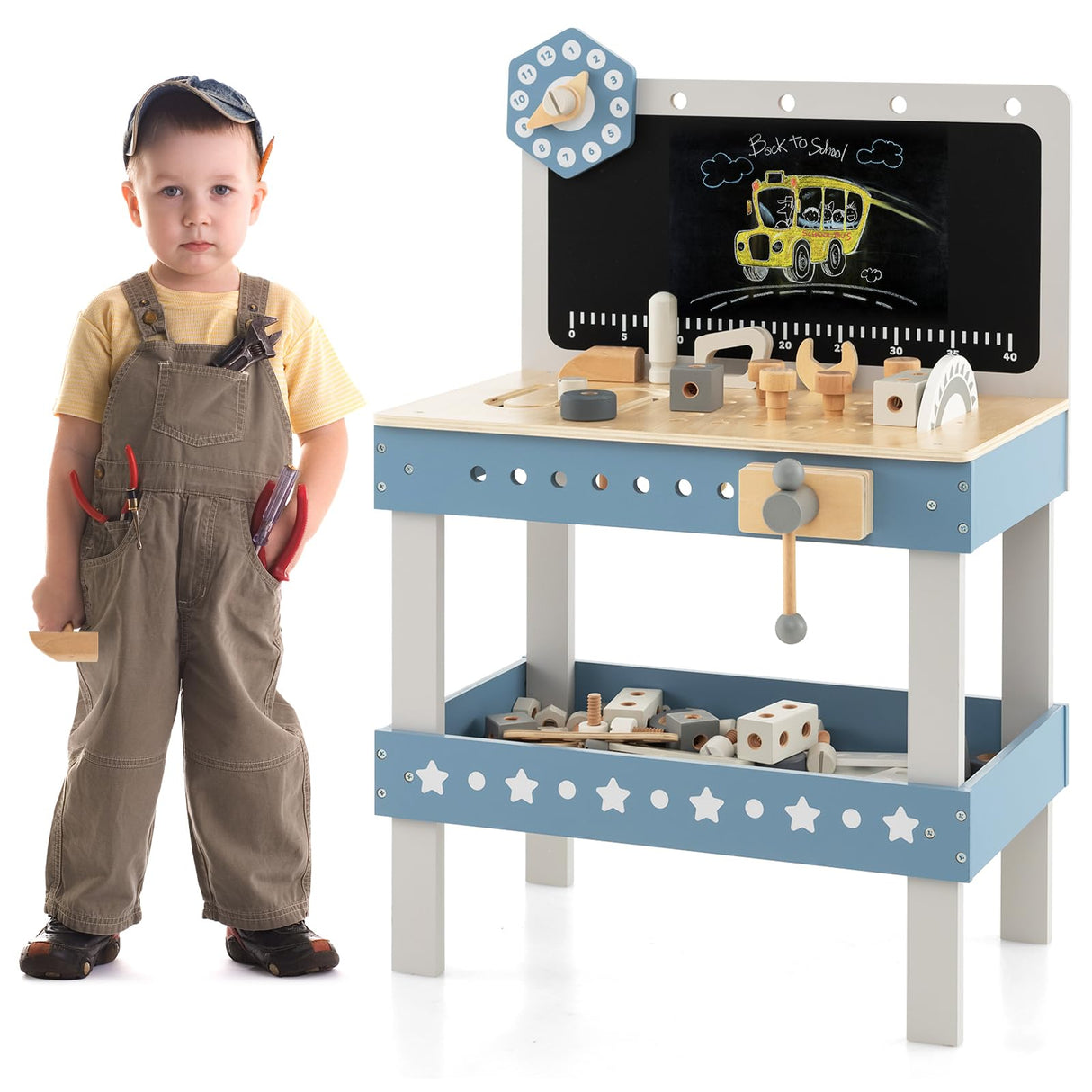 HONEY JOY Kids Play Tool Workbench Set