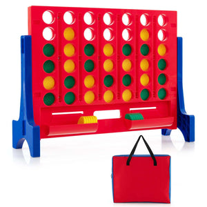 Jumbo 4-to-Score Connect Game Set with Carrying Bag and 42 Chesses